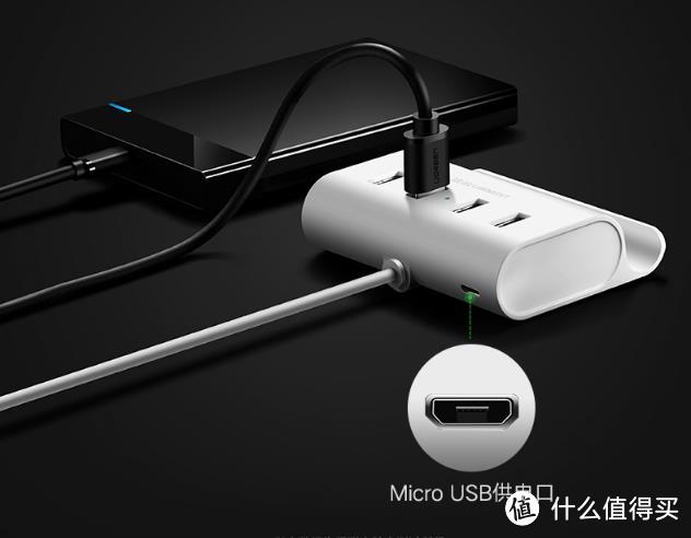 绿联 USB2.0 HUB一拖四拓展器 开箱简评