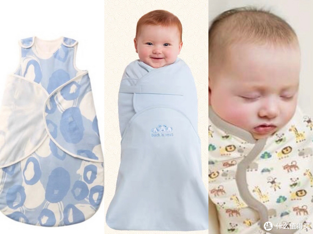 襁褓式睡袋，宝宝的小手是包裹在身体两侧的。图片来源于网络