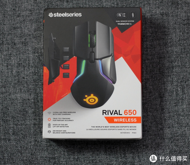 对战家用两相宜的*级旗舰鼠标 - 赛睿 Rival 650 开箱&CSGO竞技局实测