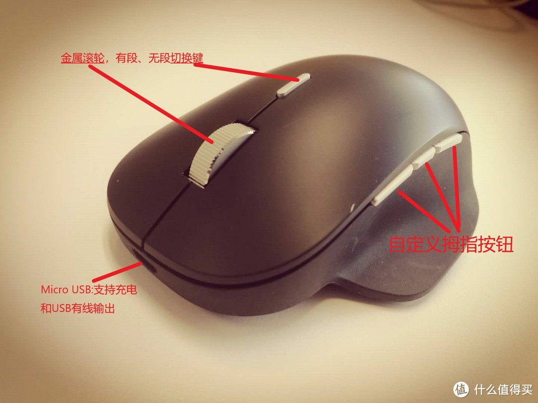 微软精准鼠标Surface Precision Mouse开箱及入手体验