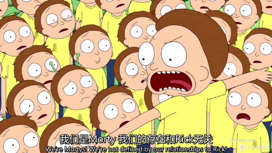主角莫蒂发现邪恶瑞克与莫蒂的地方，有很多其他平行空间抓来的莫蒂。然后主角莫蒂带领这些莫蒂进行反抗。推翻了邪恶瑞克的统治。