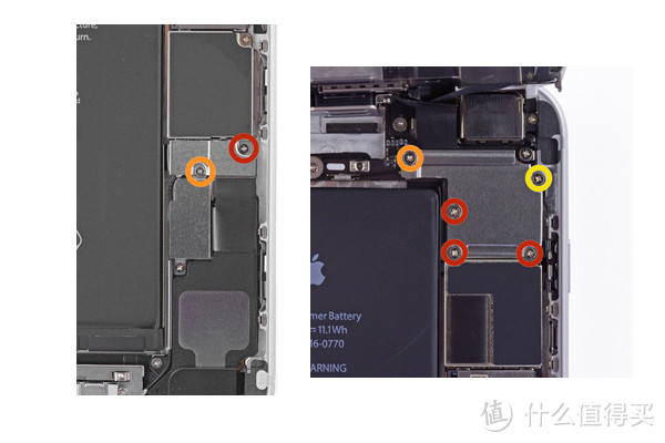 拆机图1 左边电池,右边屏幕排线