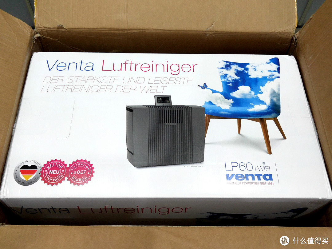 静音节能，便捷吸霾——Venta文塔 Luftreiniger LP60 wifi 空气净化器