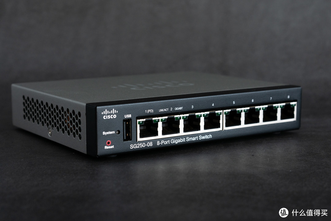 Cisco SG250-08 8口千兆交换机 简单试用