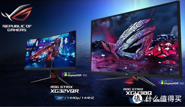 DisplayHDR、FreeSync 2 HDR技术：华硕 发布 ROG Strix XG32VQR、XG438Q和XG49VQ 电竞显示器