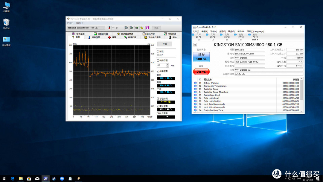 【茶茶】平民的NVMe？金士顿A1000 480G 测试报告