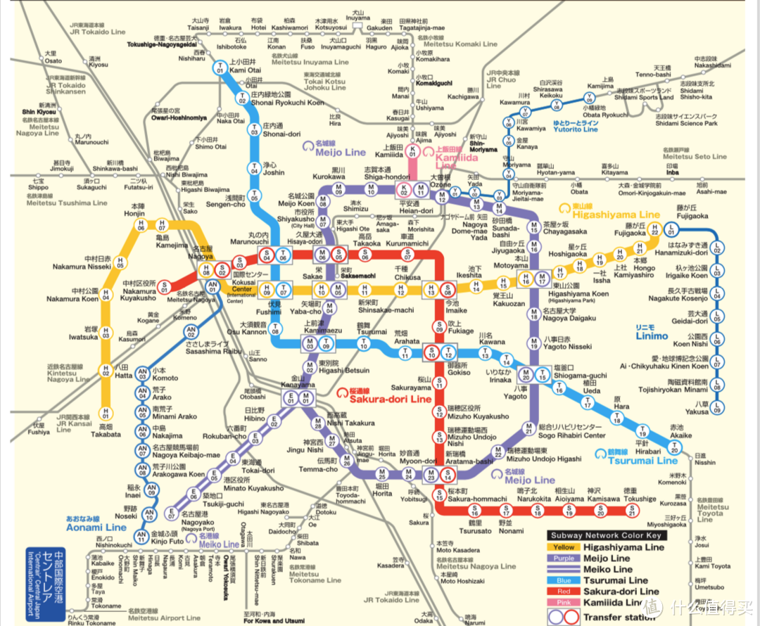 名古屋市地铁线路图