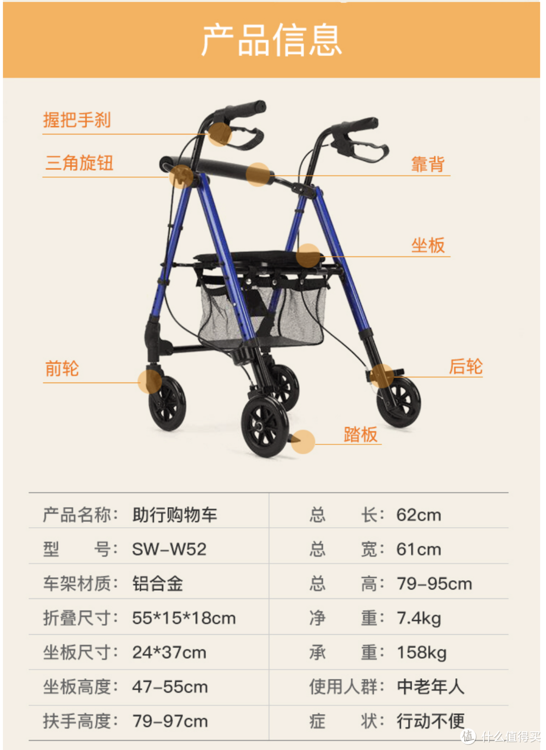 比起拐杖，您更需要一款助行器~善行者 SunWalker 老人助行器评测~