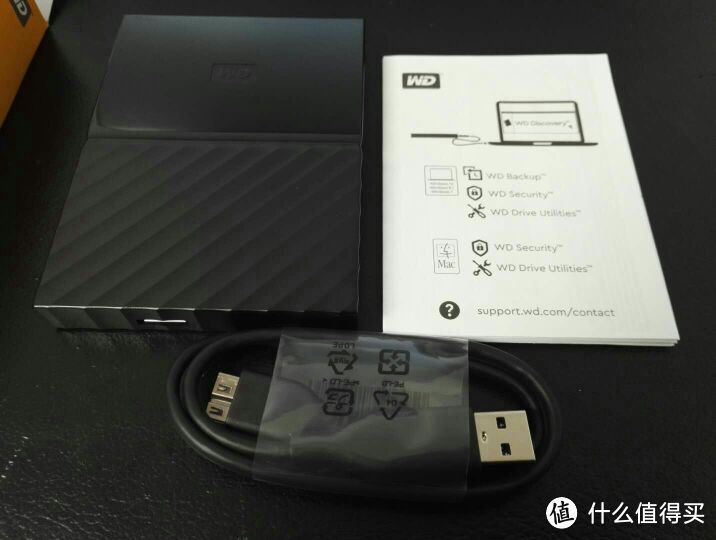 开箱晒物：西部数据 My Passport 1TB 移动硬盘