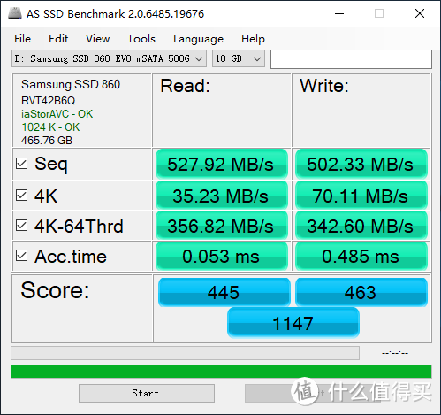 为旧笔记本续命——评三星860EVO mSATA 500G SSD硬盘