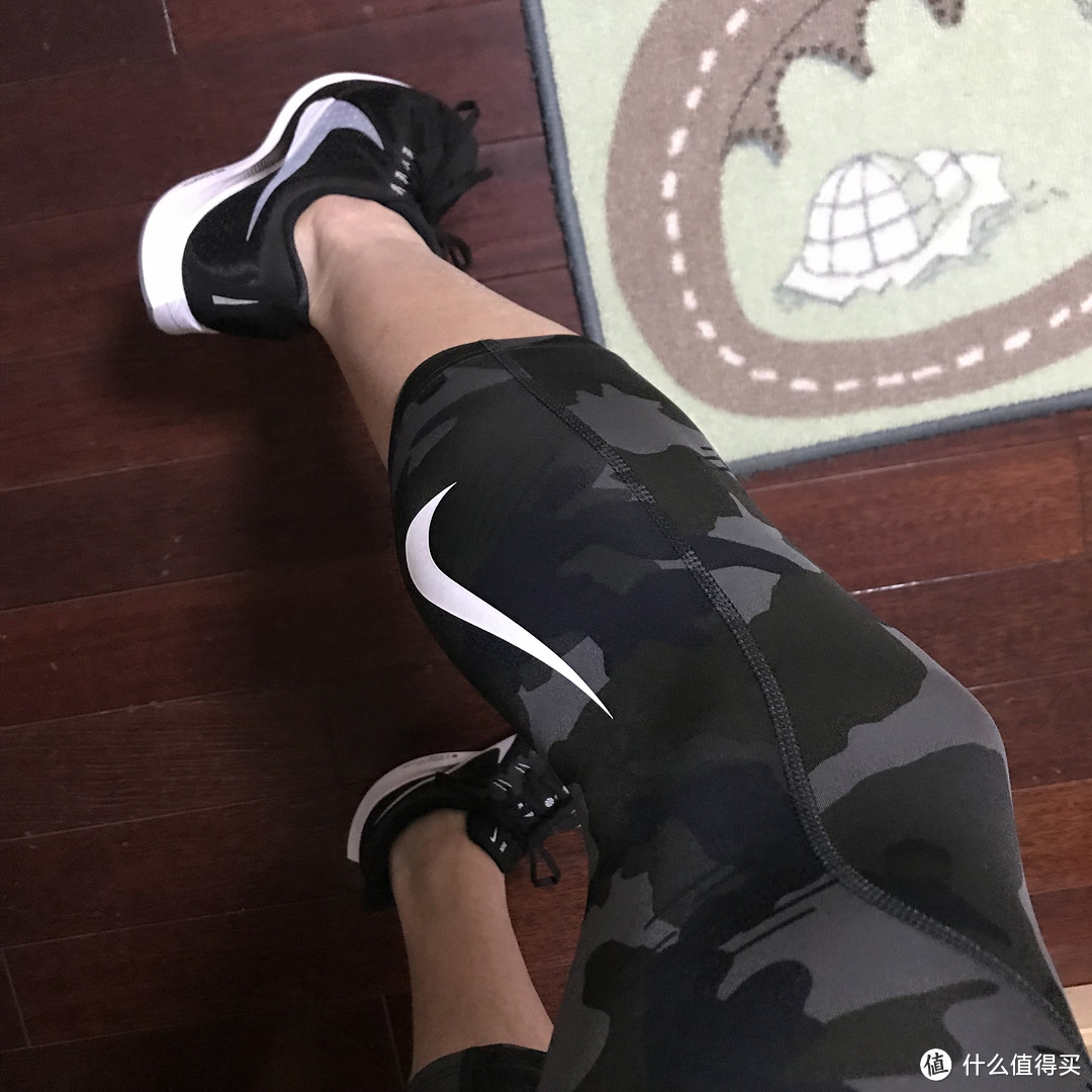 紧致支撑！Nike Pro Camo 3/4 男子训练紧身裤