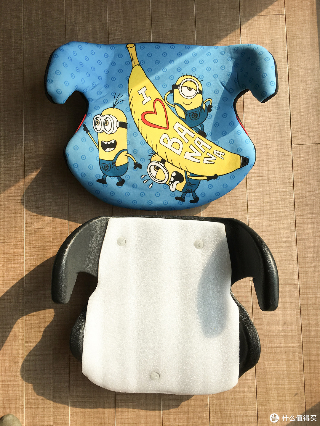 为宝宝出行保驾护航—德国osann儿童安全座椅增高垫（小黄人定制版）测评