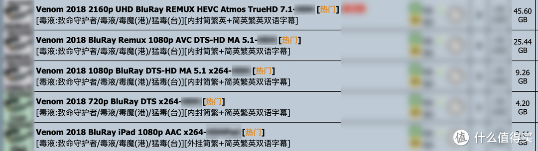 动辄一整行的电影资源名称，我想做个明白人