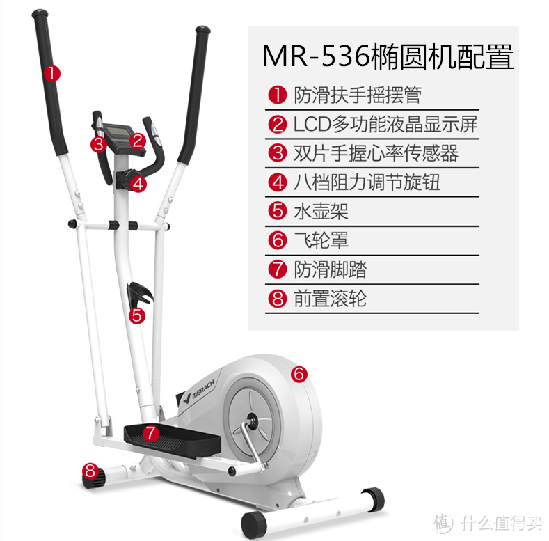 高效燃脂好伴侣，麦瑞克MR-536家用椭圆机测评