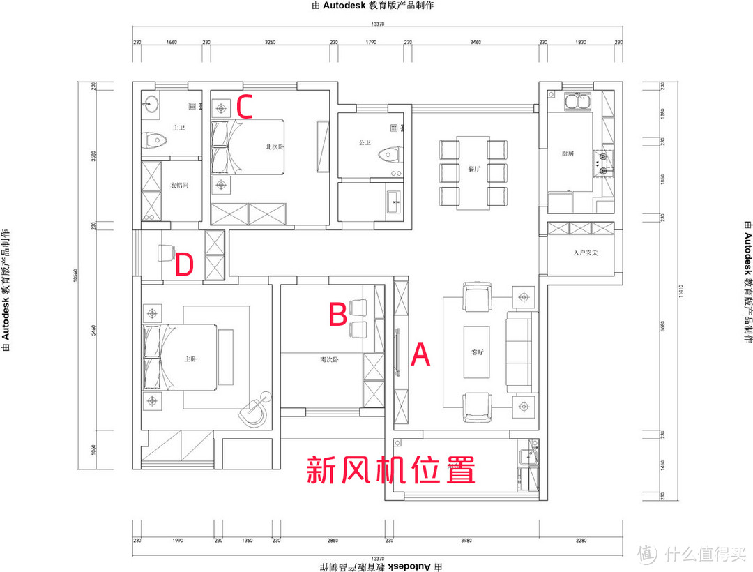 力压5台智米新风机组，大户型首选，艾泊斯AC260新风机体验以及使用建议