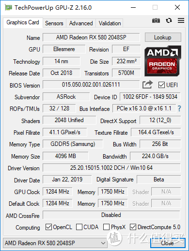 让DIY回归单纯——华擎 Phantom Gaming RX580 4GB 2048SP 开箱