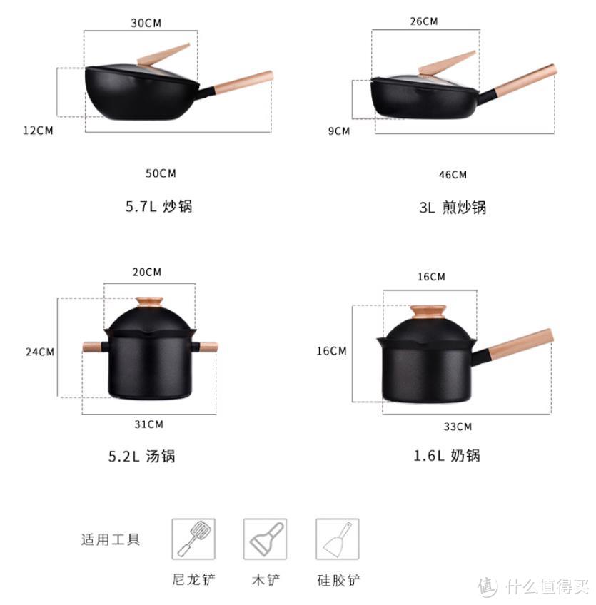 颜值即正义—悦味元木系列创意锅具四件套