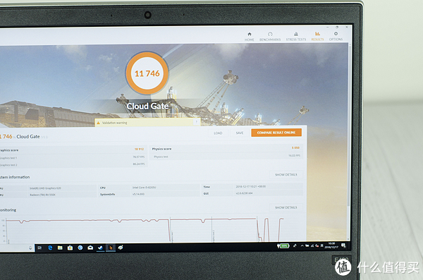 使用3DMark在Cloud Gate模式下分数达到11746分