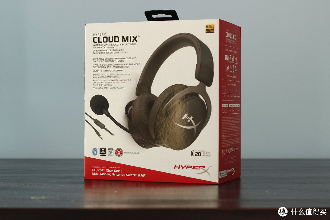 金士顿HyperX CLOUD MIX电竞蓝牙耳机评测分享