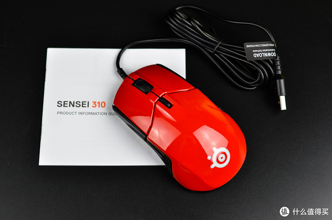 赛睿SteelSeries SENSEI 310火星红鼠标开箱