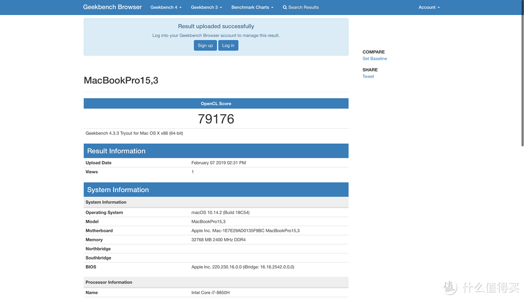 Geekbench4的GPU分数