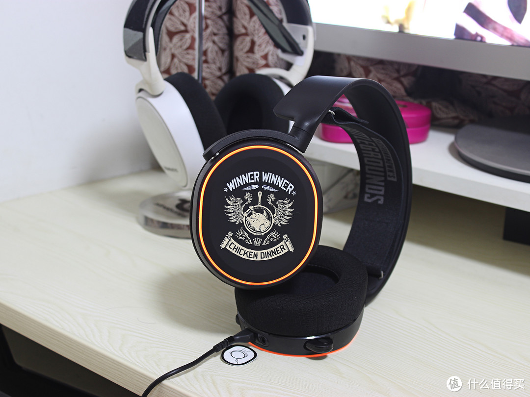 今晚吃鸡,赛睿 ARCTIS 寒冰5 PUBG绝地求生限定版游戏耳机晒物