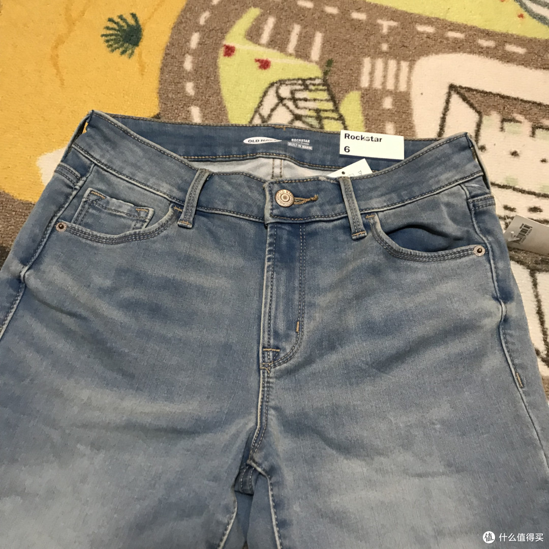 露脚踝也不冷!Old Navy加绒毛边紧身牛仔九分裤