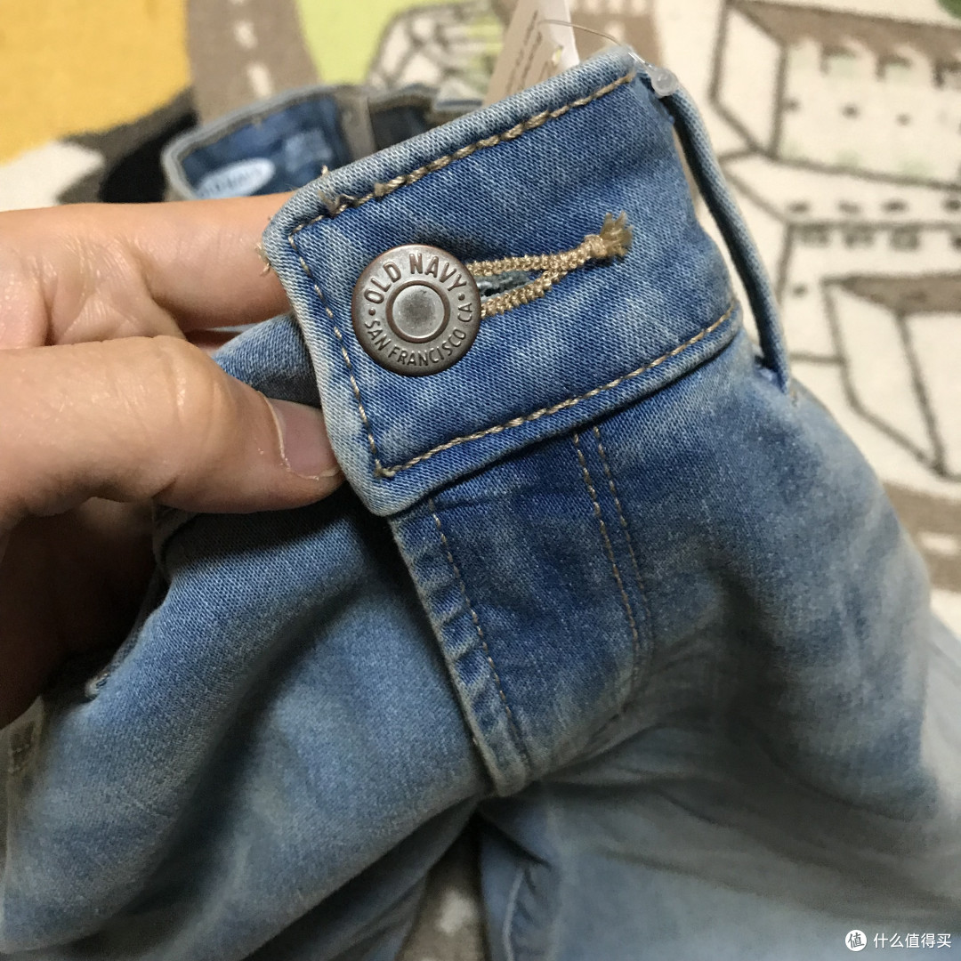 露脚踝也不冷!Old Navy加绒毛边紧身牛仔九分裤