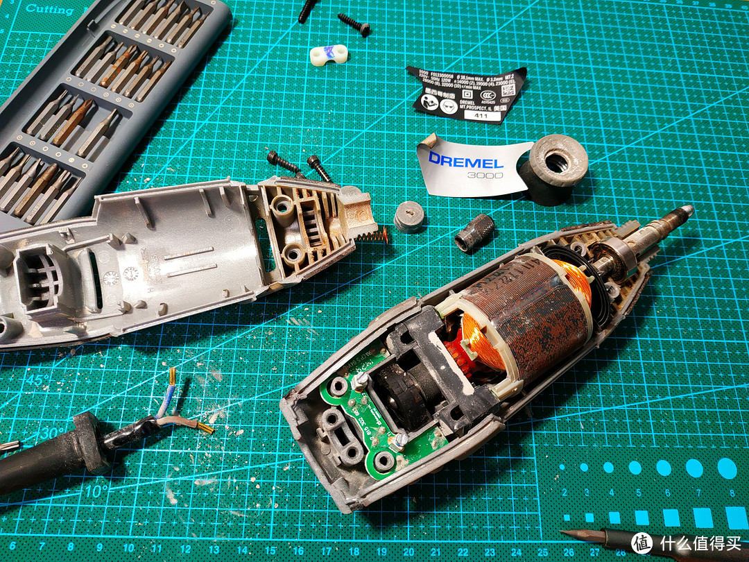 会用还要会修,DREMEL 琢美 3000电磨机维修手记