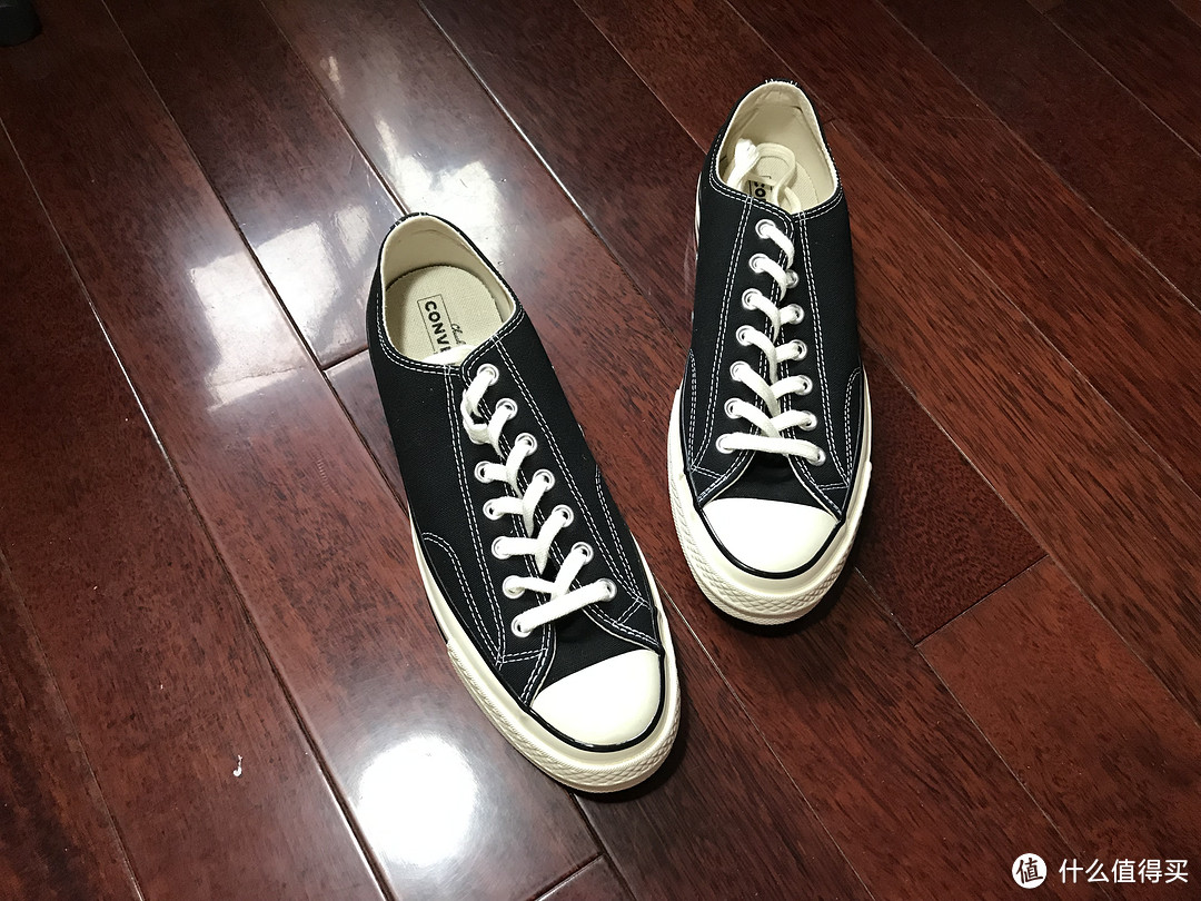 百搭经典！Converse 1970 黑色低帮三星标帆布鞋