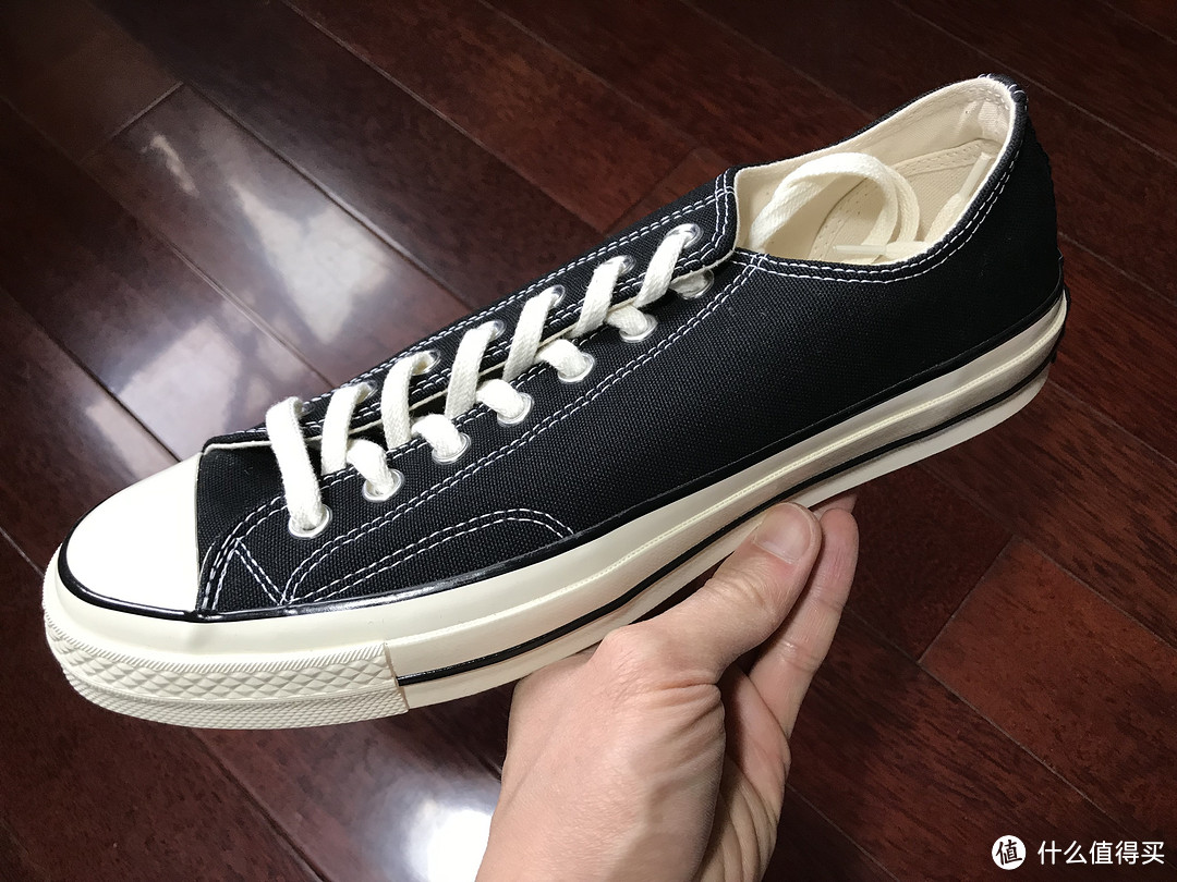 百搭经典！Converse 1970 黑色低帮三星标帆布鞋