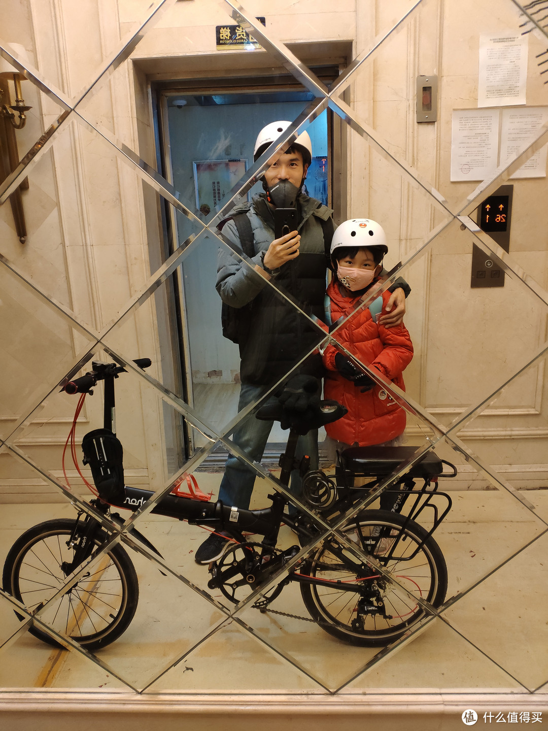 带着孩子去上班：风行20寸折叠自行车晒单