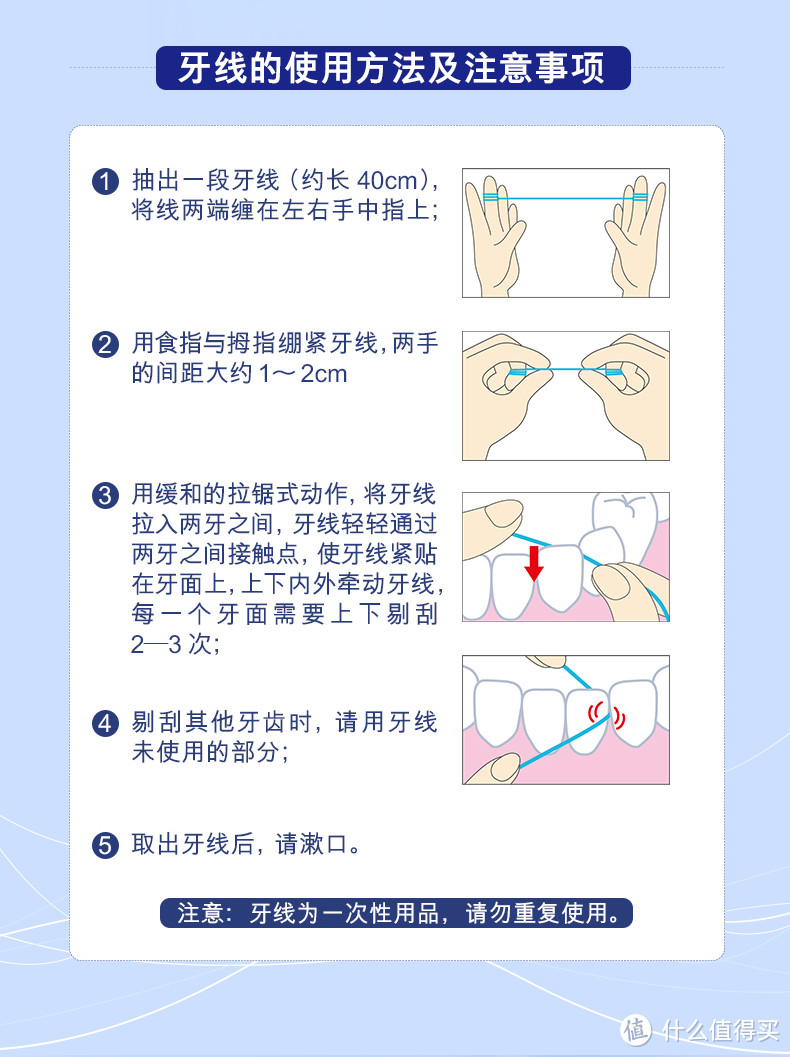 牙线的使用方法 其实按照适合自己的方式最好