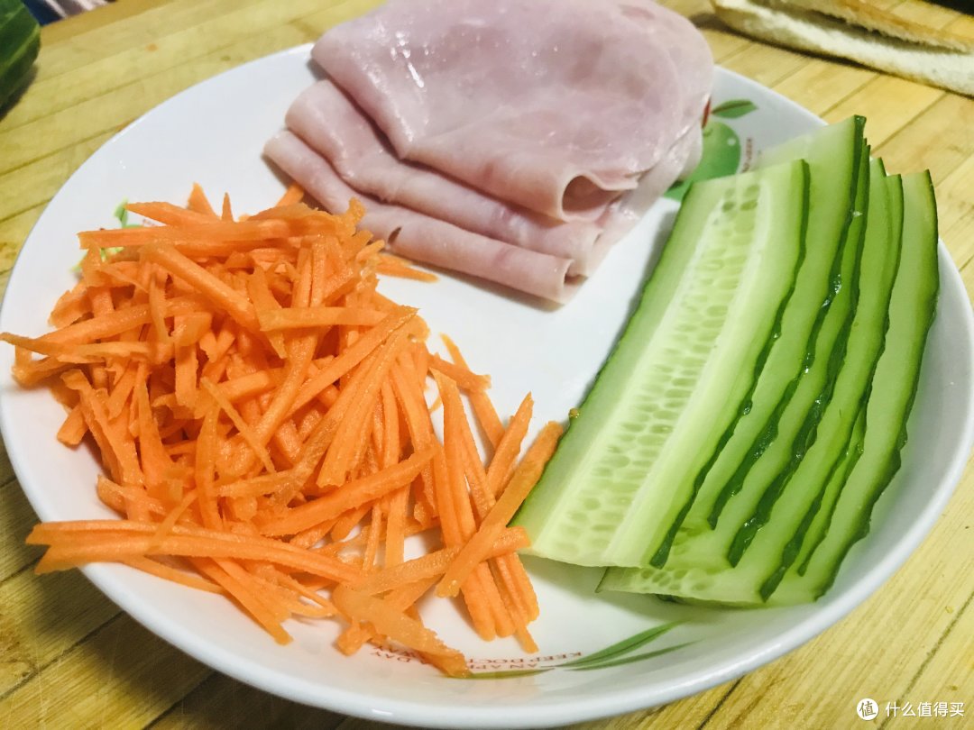 健身减肥食谱分享第3天,高颜值火腿三明治卷