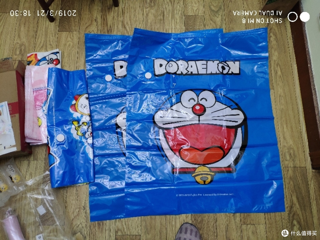 苏宁小哥紧追京东小哥?晒下刚入手的白菜蓝胖子压缩袋