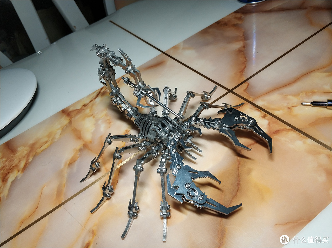 推荐一款充满机械感的萨克巨人--神兽不锈钢蝎子王DIY展示