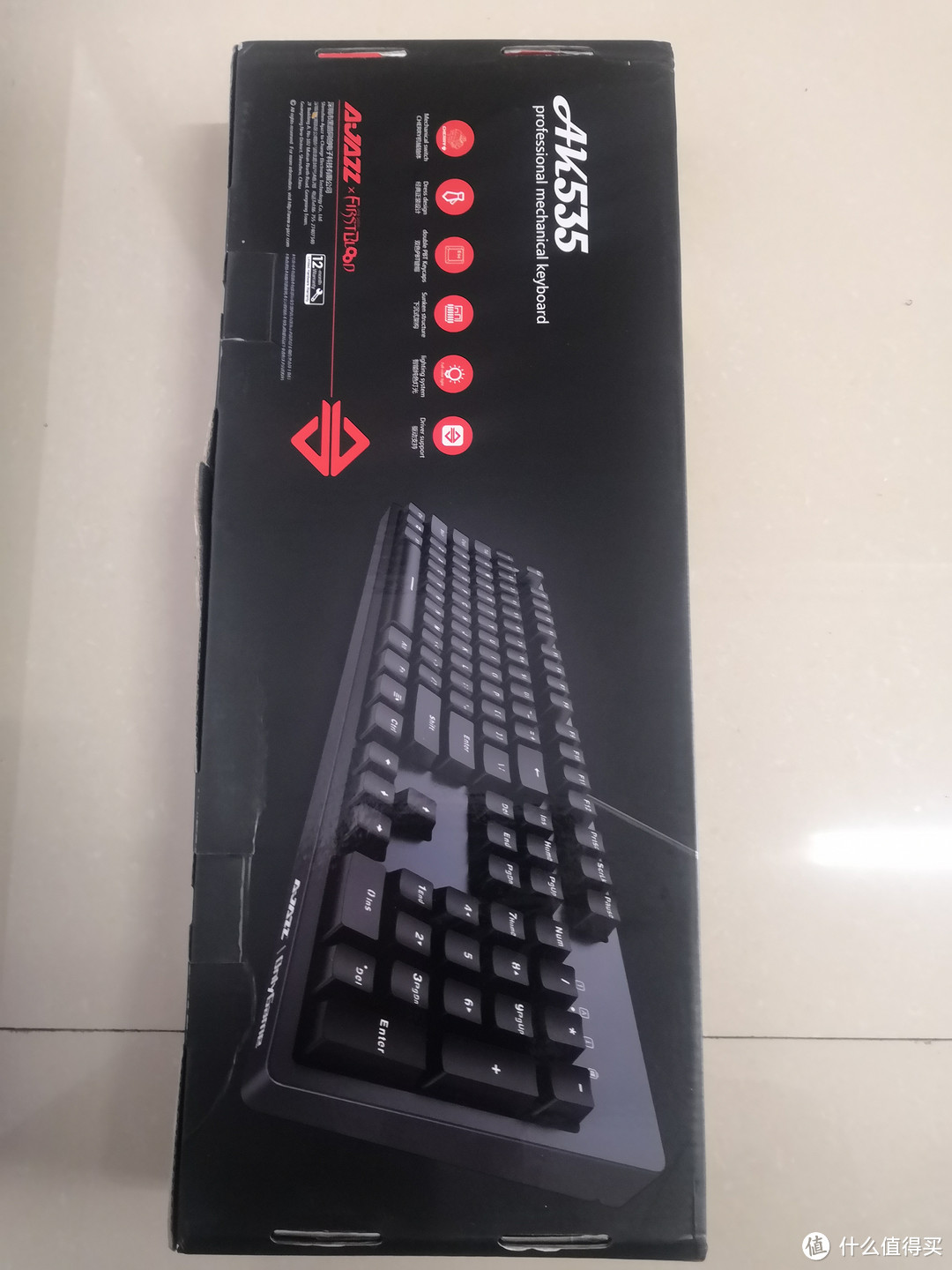 ajazz黑爵ak535机械键盘极具性价比的cherry轴键盘