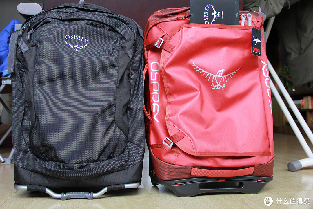 osprey登机箱之OSPREY Rolling Transporter转运者40与OSPREY Ozone 纯氧42