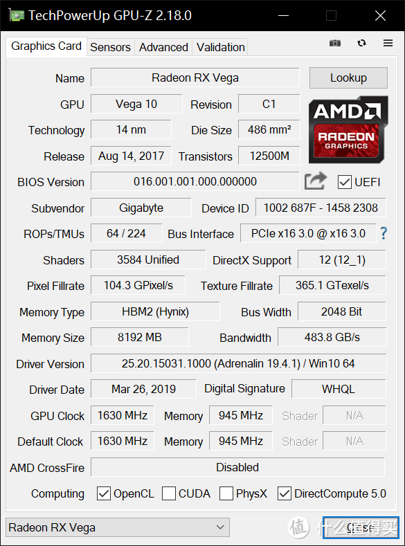 被迫二度开箱 顺便扯一下Vega 56显存差异问题