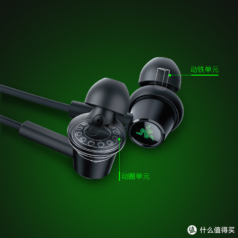 铝合金腔体、双驱动单元：Razer 雷蛇 战锤狂鲨双核版 游戏耳机 上架预售