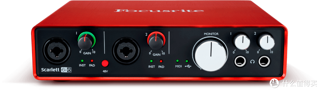 Focusrite 6i6 正面板