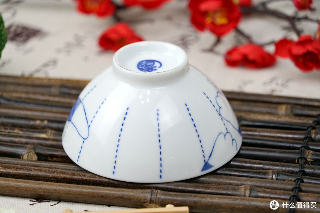一个猫控的自我修养:Ceramic 蓝 杯、碗、碟、筷 治愈系餐具套装