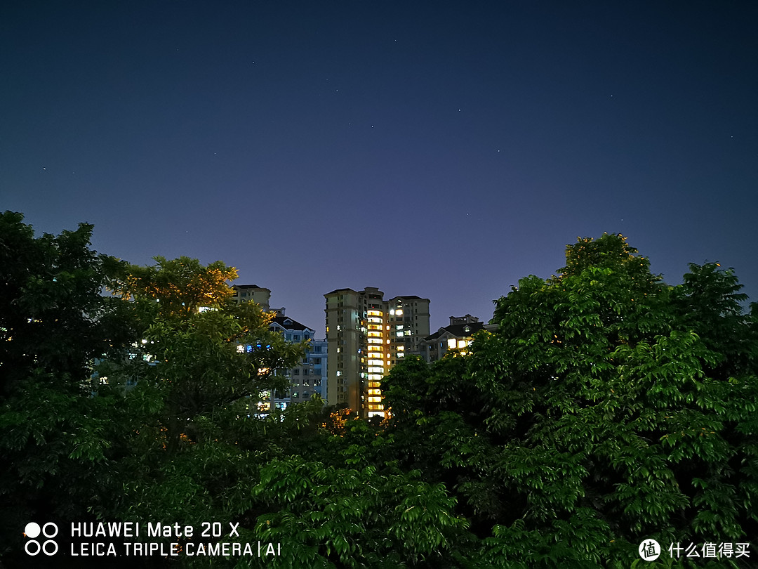 mate 20 x夜景模式是这样的