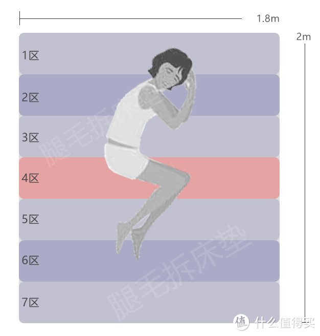 揭秘七分区床垫：矮的人根本不配睡它！