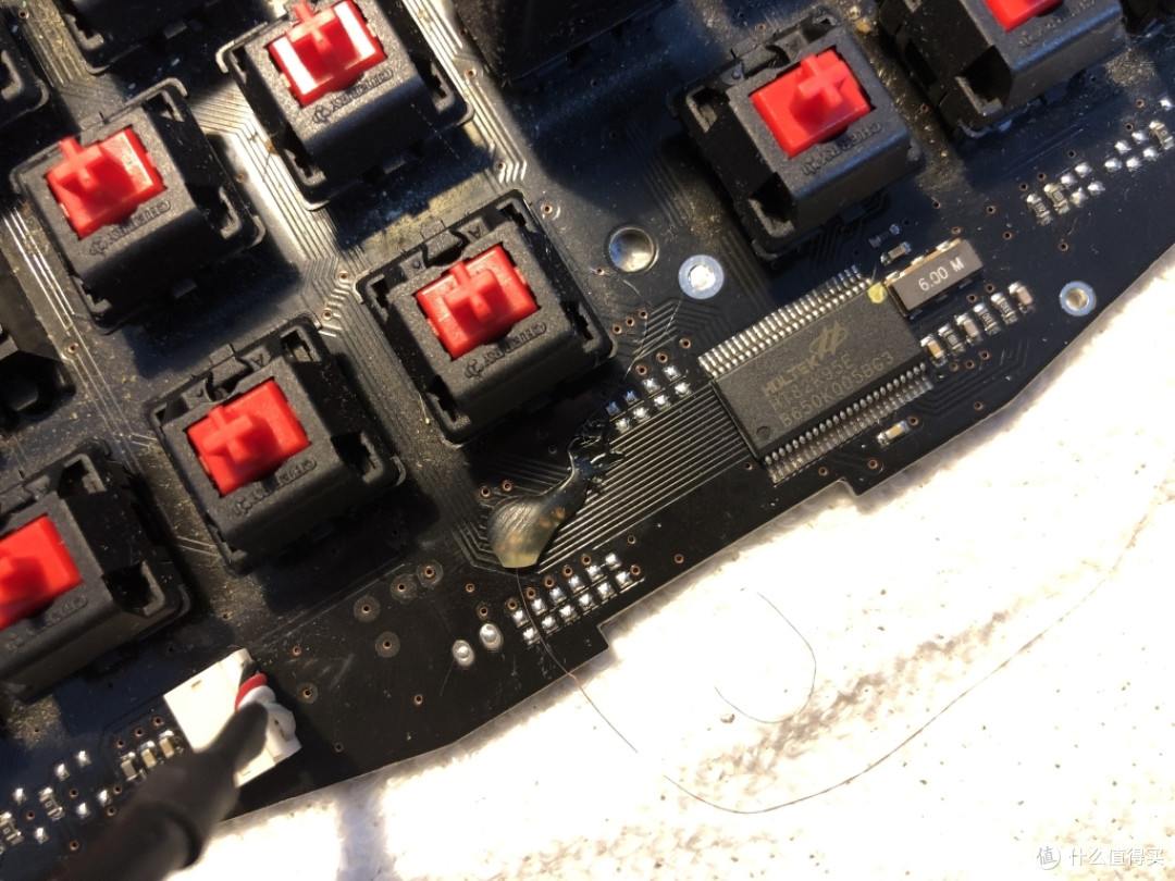 樱桃MX BOARD 2.0机械键盘维修(飞线案例)