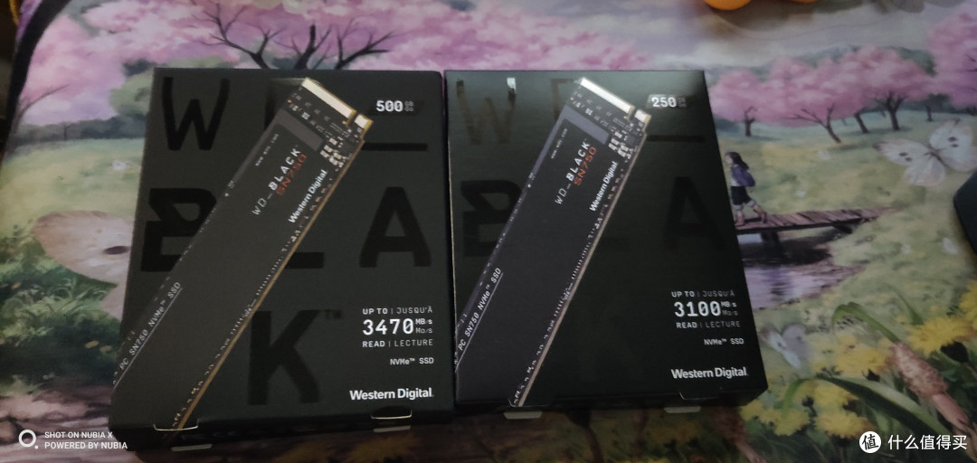 左边500G 右边250G