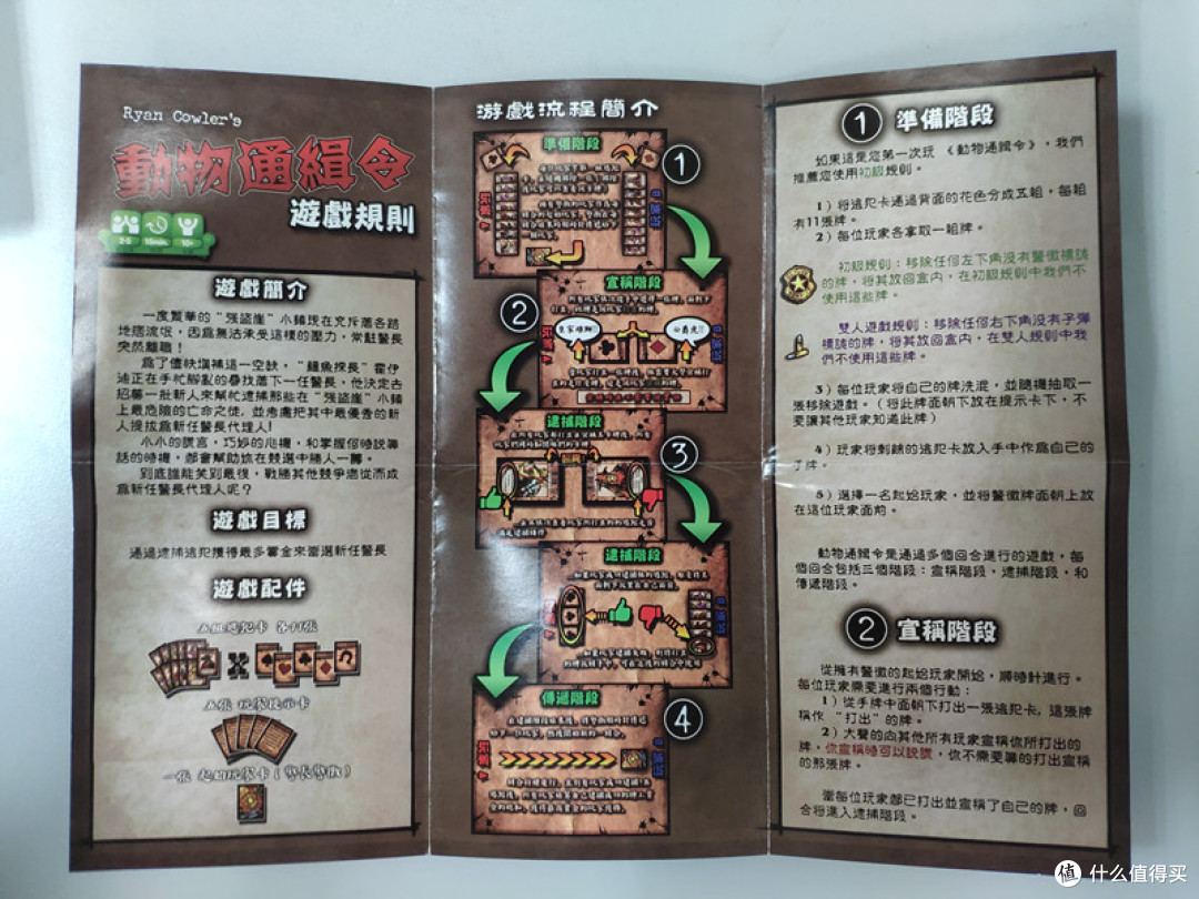 游戏规则就是出牌宣称,然后看具体牌面要求抓捕