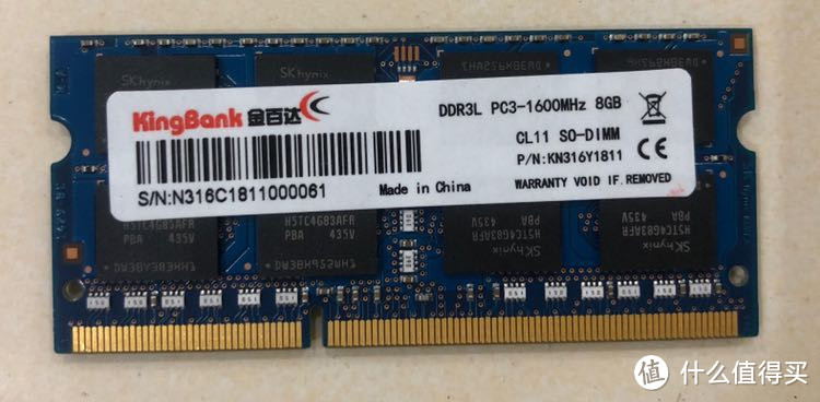 169元京东自营8G DDR3L金百达笔记本内存条：成功上车！