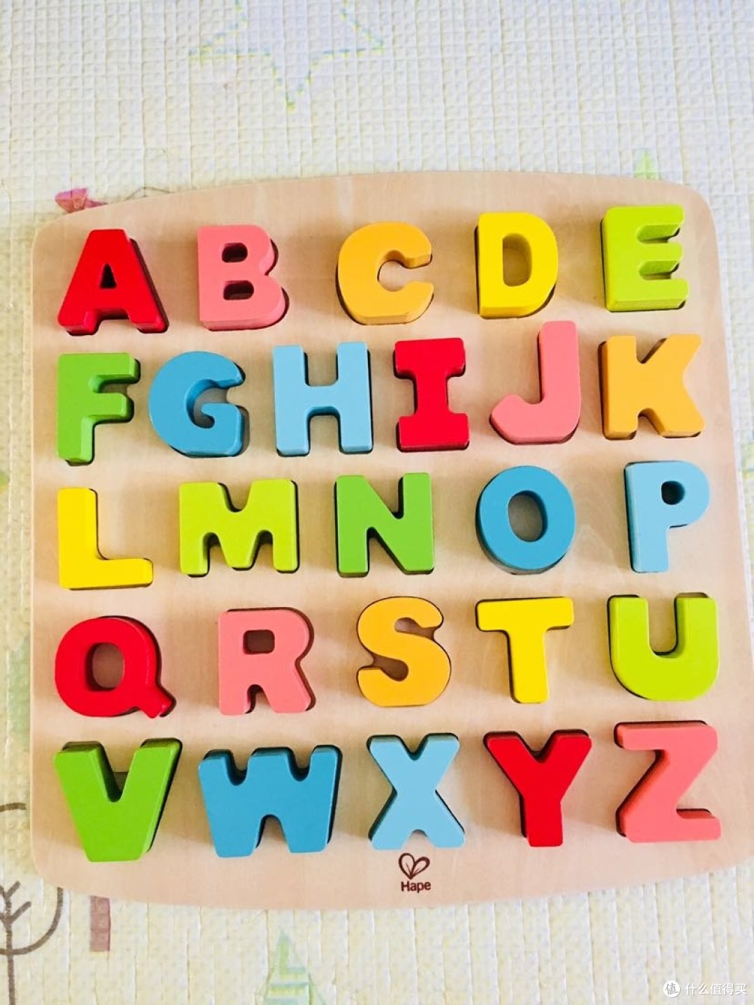 ABC也可以这么学 Hape 字母立体拼图开箱点评