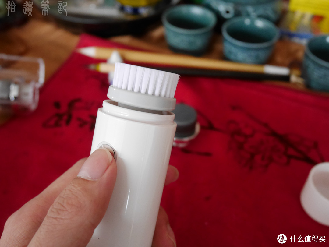 须眉洁面仪,蓝孩子用的洁面不伤肤小工具